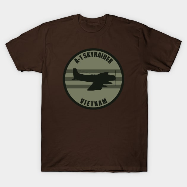 A-1 Skyraider Vietnam T-Shirt by TCP